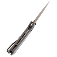 Tenable Knives Fenrir Rose Gold Coated Nitro V,Blue Micarta T1034V6 - KNIFESTOCK