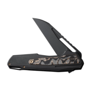 We Knife FalcariaBlack Titanium Handle With Copper Foil Carbon Fiber InlayBlack - KNIFESTOCK