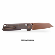 Vosteed Parallel S35VN Cuivre Dune Titane Violet Rougeâtre Foncé A3505 - KNIFESTOCK