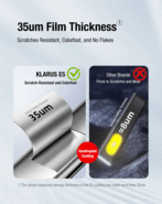 KLARUS Magnetische Taschenlampe, EDC Werkzeuglicht E5 - KNIFESTOCK