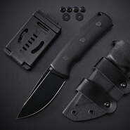 Petrified Fish PFP01F Beluga Fekete Stonewashed N690 Fekete G10 PFP01FDW - KNIFESTOCK