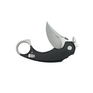 Kubey Jaw Pikal Karambit Folding Knife Black G-10 Handle 2.52&quot; Beadblast 14C28N Blade KU440A - KNIFESTOCK