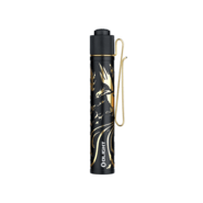 Olight i3T 2 EOS LED Flashlight (Dragon &amp; Phoenix Golden Black) - KNIFESTOCK