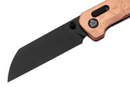 QPS Penguin Glyde 14C28N, nero, Manico: G10 con lamina di rame QS130GL-F2 - KNIFESTOCK