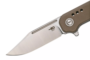 BESTECH Syntax 154cm, Stone Wash+Satin, Beige G10 BG41b - KNIFESTOCK