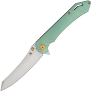 Kansept Colibri Tech Stonewashed CPM S35VN Green Anodized Titanium K1060A3 - KNIFESTOCK