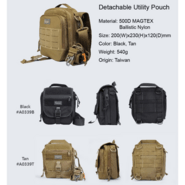 Magforce Detachable Utility Pouch - 500D Tan #A0339T - KNIFESTOCK