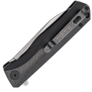 Petrified Fish PF818 Forward Satin D2 Carbon Fiber With Black G10 PF818CDS - KNIFESTOCK