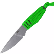 ANV Knives P100 Stonewash/Plain edge, Neon green paracord - KNIFESTOCK