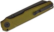 MKM MIURA – CPM Magnacut DSW bld - SOLID Green Alu hdl, BUTTON LOCK - REV. S/S CLIP MK MI-AGB - KNIFESTOCK