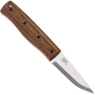 Brisa PK70Fx - Bocote wood 12C27 Scandi Sheath Bobtail 80 Leather BR-465-66682-1550 - KNIFESTOCK