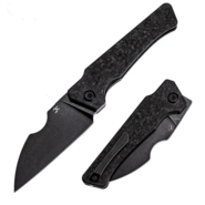 Kansept Egress Black Stonewashed CPM-S35VN Shred Carbon Fiber K1033B2 - KNIFESTOCK