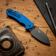 Giant Mouse ACE Biblio-XL Blue G10 / PVD Vanadis 4E BIBLIO-XL-BLUE-G10 - KNIFESTOCK