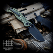 Halfbreed Blades Large Bush Folder - Folding Blade LBF-01 Gen-2 ODG - CPM 3V - KNIFESTOCK