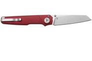MKM MIURA – CPM Magnacut SW bld - SOLID Red Alu hdl, BUTTON LOCK - REV. S/S CLIP MK MI-ARD  - KNIFESTOCK