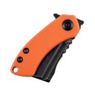 Kansept Korvid Mini Black TiCn Coated 154CM Orange  G10 T3030A7 - KNIFESTOCK