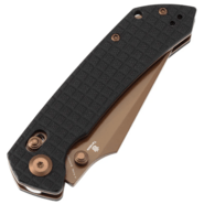 Tenable Knives Fenrir Rose Gold Coated Nitro V, Černá G10 s Frag Pattern T1034 - KNIFESTOCK