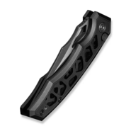 Anaaki Skeletonized Black Aluminum HandleBlack Stonewashed Nitro-V Blade - KNIFESTOCK