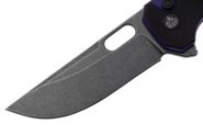 QSP Knife Unicorn 14C28N, black stonewashed Black/Purple G10 QS156-B2 - KNIFESTOCK