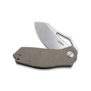 KUBEY Ceyx Couteau Pliant à Lame Liner Lock, Manche G10 Tan KU335B - KNIFESTOCK