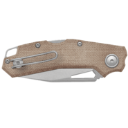 Viper ALFA Stonewash CPM Magnacut, Natural Canvas Micarta V6022CN - KNIFESTOCK