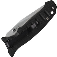 BLACK FOX couteau tactique DROP POINT LAME 440C MANCHE NOIR CAOUTCHOUC NYLON BF-114 - KNIFESTOCK