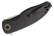 Petrified Fish PFP06 Simum Satin K110 Black Micarta PFP06DMS - KNIFESTOCK