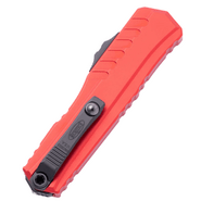 Microtech CYPHER II D/E BLACK FULL SERRATE RED 1242-3RD - KNIFESTOCK