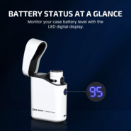 Latarka Olight Baton 4 Premium Edition z bezprzewodowym etui ładującym (biała, 1300 lumenów) - KNIFESTOCK