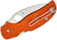 Spyderco SAGE 5 BURNT ORANGE LIGHTWEIGHT CPM REX 121 PLAINEDGE - KNIFESTOCK