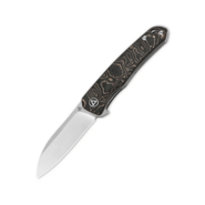 QSP Knife Otter, S35VN Blade, Copper Foil Carbon Fiber Handle QS140-B1 - KNIFESTOCK