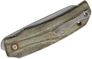 MKM ICE – MAGNACUT SW bld - GREEN CANVAS MICARTA hdl, S/S LINER Linerlock MK IC-GC - KNIFESTOCK