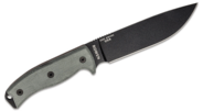 ESEE Knives Model 6 black blade, grey micarta handle, molded sheath - KNIFESTOCK