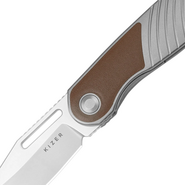 Kizer Raze S45VN, Buborék kőmosott, teljes bőr &amp; Ti Ki3720A2 - KNIFESTOCK