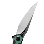 BESTECH SAMARI M390, Satin+Black, Titanium, Black+Green BT2009C - KNIFESTOCK