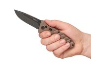 Böker Plus 01BO424 Strike Coyote Spearpoint Klinge aus AUS-8 - KNIFESTOCK