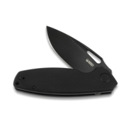 KUBEY Tityus Liner Lock Flipper Folding Knife Black G10 Handle KU322C - KNIFESTOCK