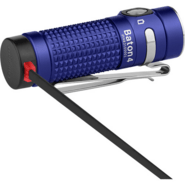 Olight Baton 4 Premium Edition Flashlight with Wireless Charging Case (Regal blue, 1300 Lumens) - KNIFESTOCK