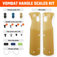 Poignée Vosteed Vombat, Ambre PEI X0138 - KNIFESTOCK