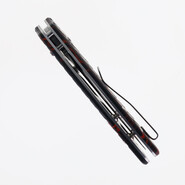 Kansept Korvid V Stonewashed D2 Red &amp; Black G-mascus TE2030V6 - KNIFESTOCK