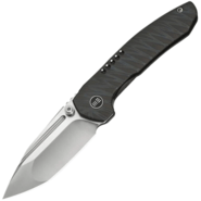 WE Knife Micro Trogon Tiger Stripe Pattern Flamed Titanium HandleSatin Finished Bohler M390 Blade - KNIFESTOCK