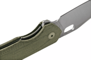 Giant Mouse ACE Jutland Green Canvas Micarta JUTLAND-GRN-CANVAS - KNIFESTOCK