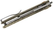 MKM ICE – MAGNACUT SW bld - GREEN CANVAS MICARTA hdl, S/S LINER Linerlock MK IC-GC - KNIFESTOCK