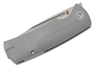 Petrified Fish PFP01 Beluga Sand blasting K110 Gray G10 PFP01GA - KNIFESTOCK