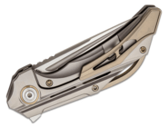 Bestech VIGIL M390, Satin, Titanium, Gray BT2201A - KNIFESTOCK