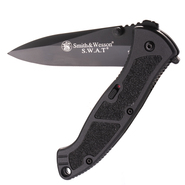 Smith and Wesson Velký M.A.G.I.C. Assist S.W.A.T./Černá Drop Point Čepel/Hliníková Rukojeť s PC - KNIFESTOCK
