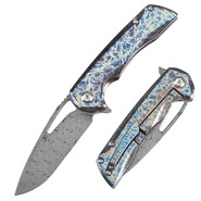 KANSEPT Mini Kryo Damascus Blade Frame Lock K2001S2 - KNIFESTOCK