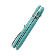 GEO Knife Ethereal Cutter SW M390 Blade Tiffany Blue G10 - KNIFESTOCK