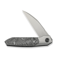 WE Knife Brr15 Gray Titanium Handle With Aluminum Foil Carbon Fiber InlayStonewashed Bohler M390 - KNIFESTOCK