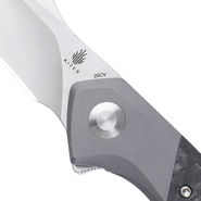 Kizer Manganas Grazioso Frame Lock Knife, Titanium &amp; Carbon Fiber - KI4572A1 - KNIFESTOCK